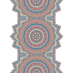 Ethnic floral seamless pattern