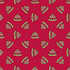 Ethnic floral seamless pattern