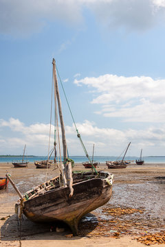 abandoned dhow traditional sailing vessel