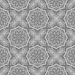 Ethnic floral seamless pattern