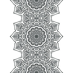 Ethnic floral seamless pattern
