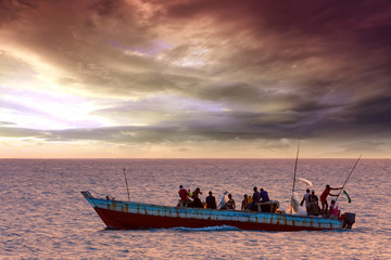 dhow traditional fishing vessel