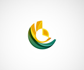 Statistics company logo design. Vector illustration. 