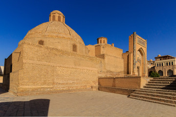 Poi Kolon complex in Bukhara, Uzbekistan.
