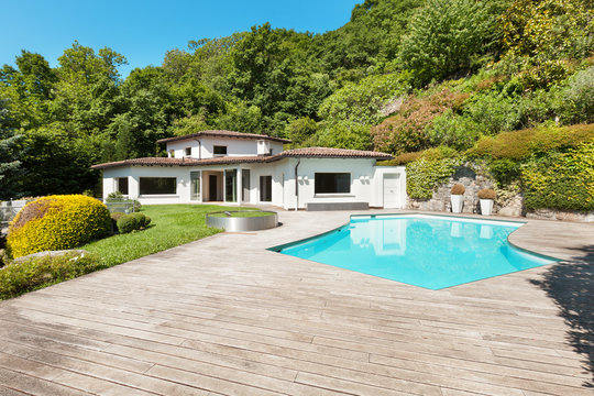 villa with swimming pool