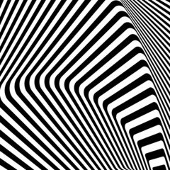 Design monochrome movement illusion background