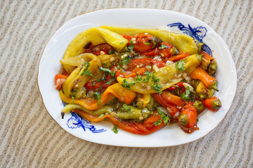 Paprika Roasted bell peppers/Paprika