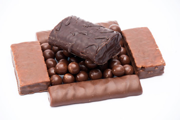 cereal chocolate balls and bars