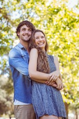 Fototapeta premium couple in the park