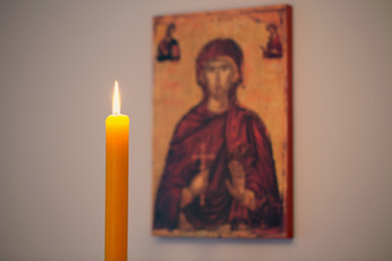 Fototapeta premium Candle light for religious celebration/Religious symbol
