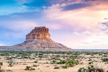 Fajada Butte dans le parc historique national de la culture du Chaco, Nouveau-Mexique
