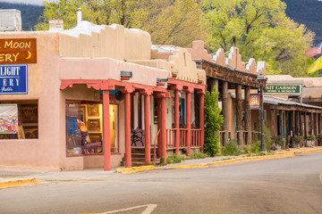 Buildings in Taos, which is the last stop before entering Taos P