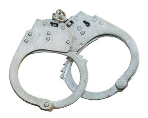 Handcuffs isolated.