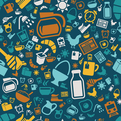 morning seamless pattern