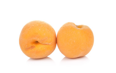 Ripe Peach isolated on white background