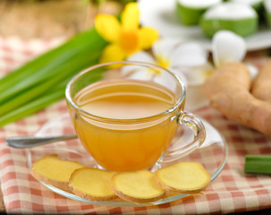 Hot ginger tea