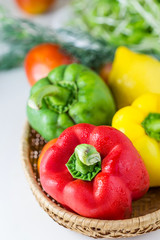 Colored paprika (pepper)