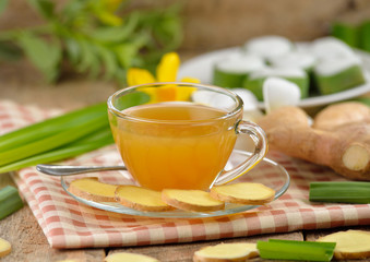 Hot ginger tea