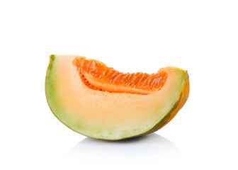 Thai cantaloupe melon isolate on white background