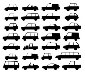 Vector car icon set