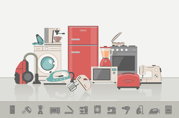 Group of household appliances