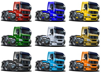 Cartoon trucks set