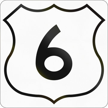 Route marker for Nova Scotia trunk highway number 6