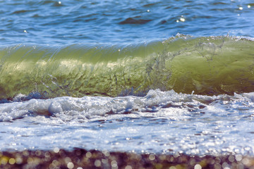 Sea waves. Balck Sea, Crimea, June 2015