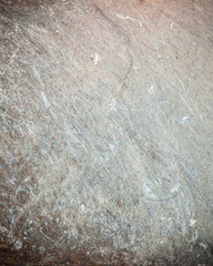 Scratched texture close-up of excavator bucket