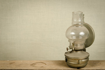 Old kerosene lamp