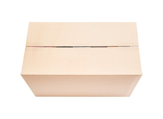 Opened cardboard box.