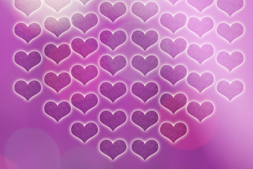 heart shapes for  i love you text