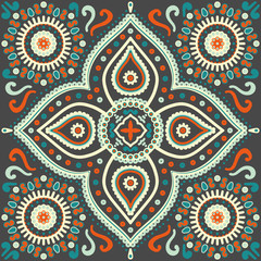 Abstract vector ethnic background seamless pattern