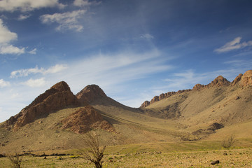 Fototapeta na wymiar morocco mountains anti atlas