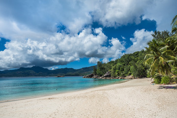Anse Soleil tropical beach, Mahe island, Seychelles