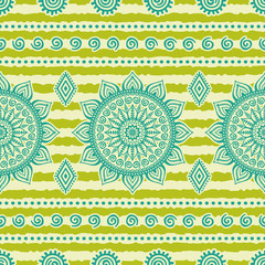 Abstract vector ethnic background seamless pattern