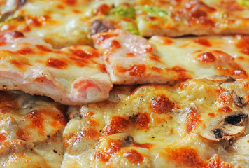 italian pizza, selective focus