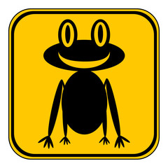 Frog button.