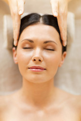 Naklejka premium woman in spa