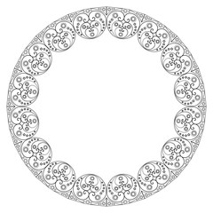 Abstract patterned frame