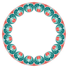 Abstract patterned frame