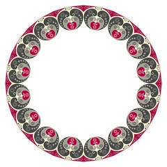 Abstract patterned frame