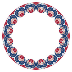 Abstract patterned frame