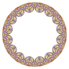 Abstract patterned frame