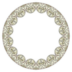 Abstract patterned frame