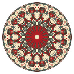 Round ethnic pattern