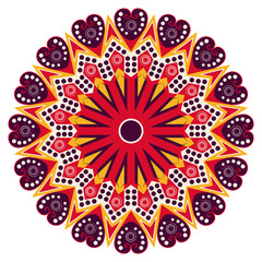 Round ethnic pattern