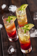 Raspberries lemonchello shots