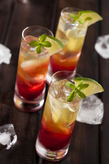 Raspberries lemonchello shots