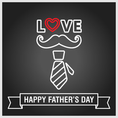 happy fathers day vintage retro style background, vector eps10